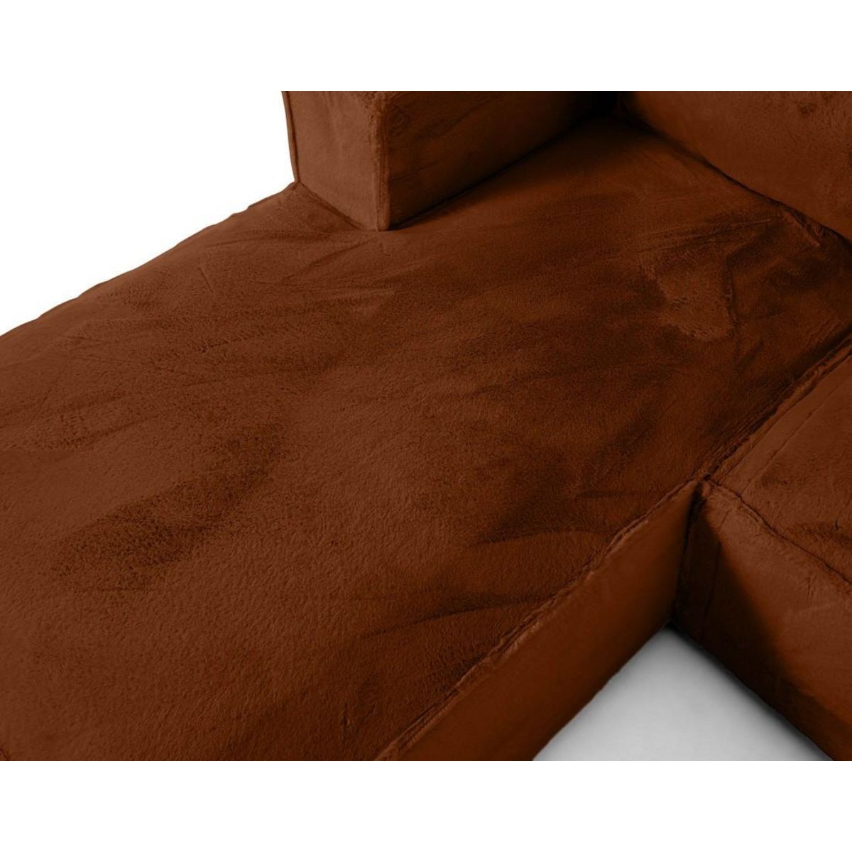 LISA DESIGN Stella - canapé d'angle gauche - 4 places - en fausse fourrure