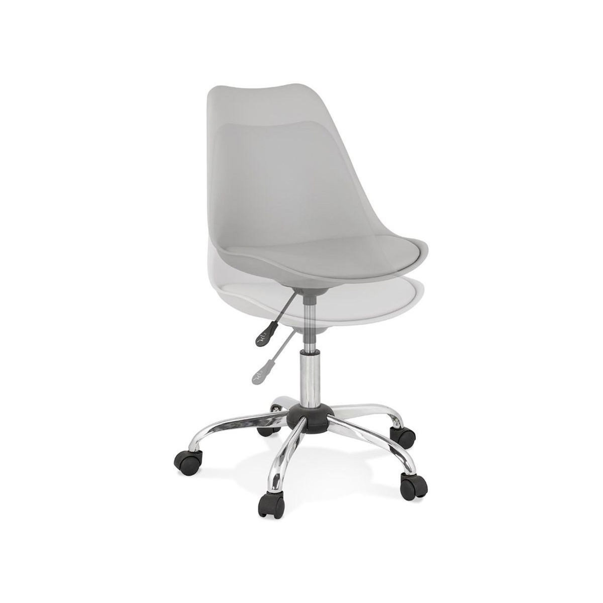 Paris Prix Chaise de Bureau Design  Amidon  81cm Gris