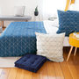 Voir la diapositive 4 : Home collection Parure housse de couette 100% microfibre 72gsm list