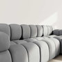 Voir la diapositive 4 : LISA DESIGN Ruby - canapé modulable d'angle droit 4 places en velours texturé