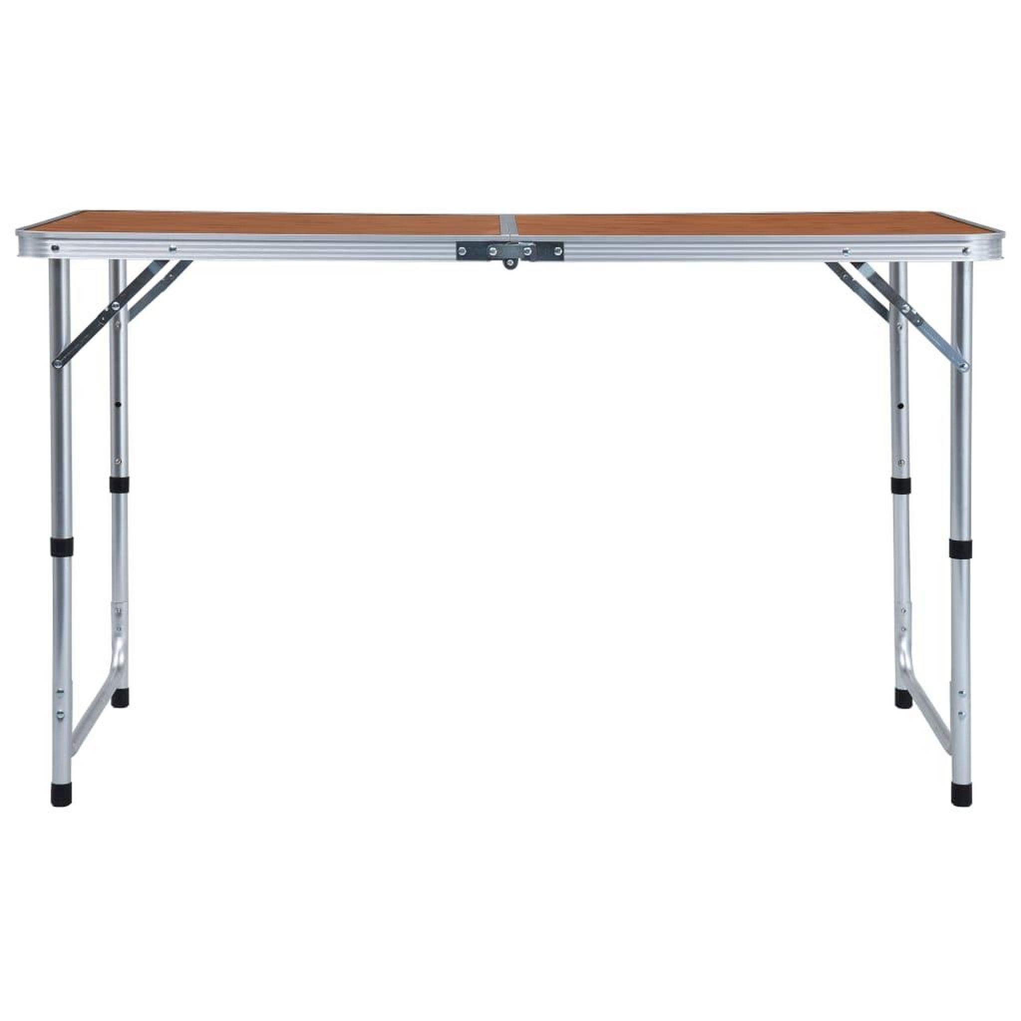 Voir la diapositive 3 : VIDAXL Table pliable de camping Aluminium 120x60 cm