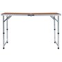 Voir la diapositive 3 : VIDAXL Table pliable de camping Aluminium 120x60 cm