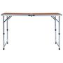 Voir la diapositive 3 : VIDAXL Table pliable de camping Aluminium 120x60 cm