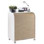 Voir la diapositive 1 : Bureau droit à roulettes L79.2cm BILLY