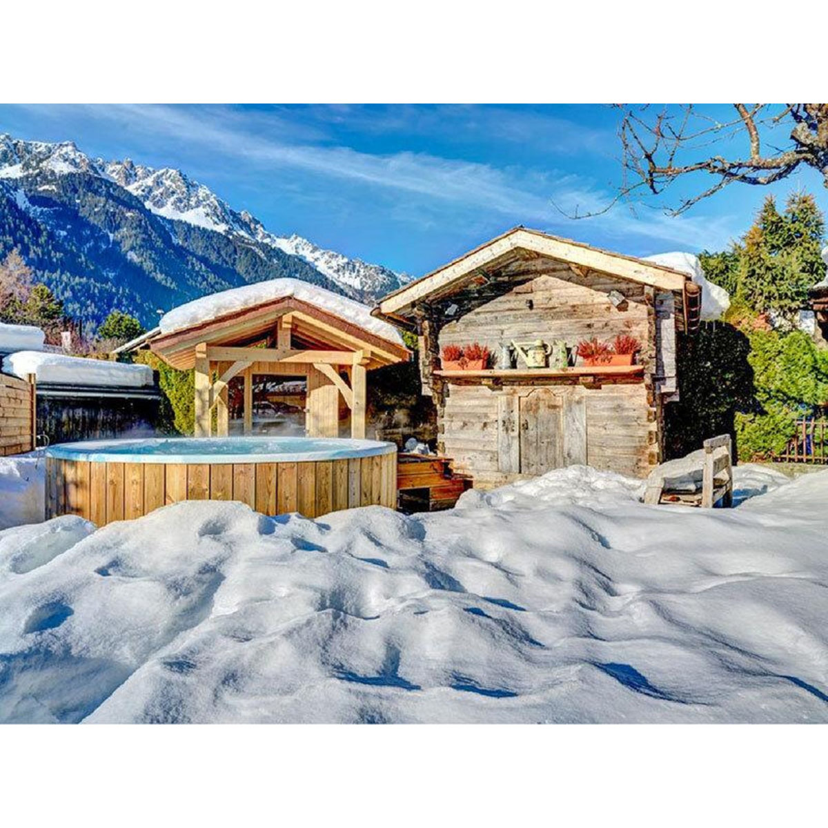 Smartbox 2 jours en chalet-hôtel de charme avec dégustation et espace détente à Chamonix - Coffret Cadeau Séjour