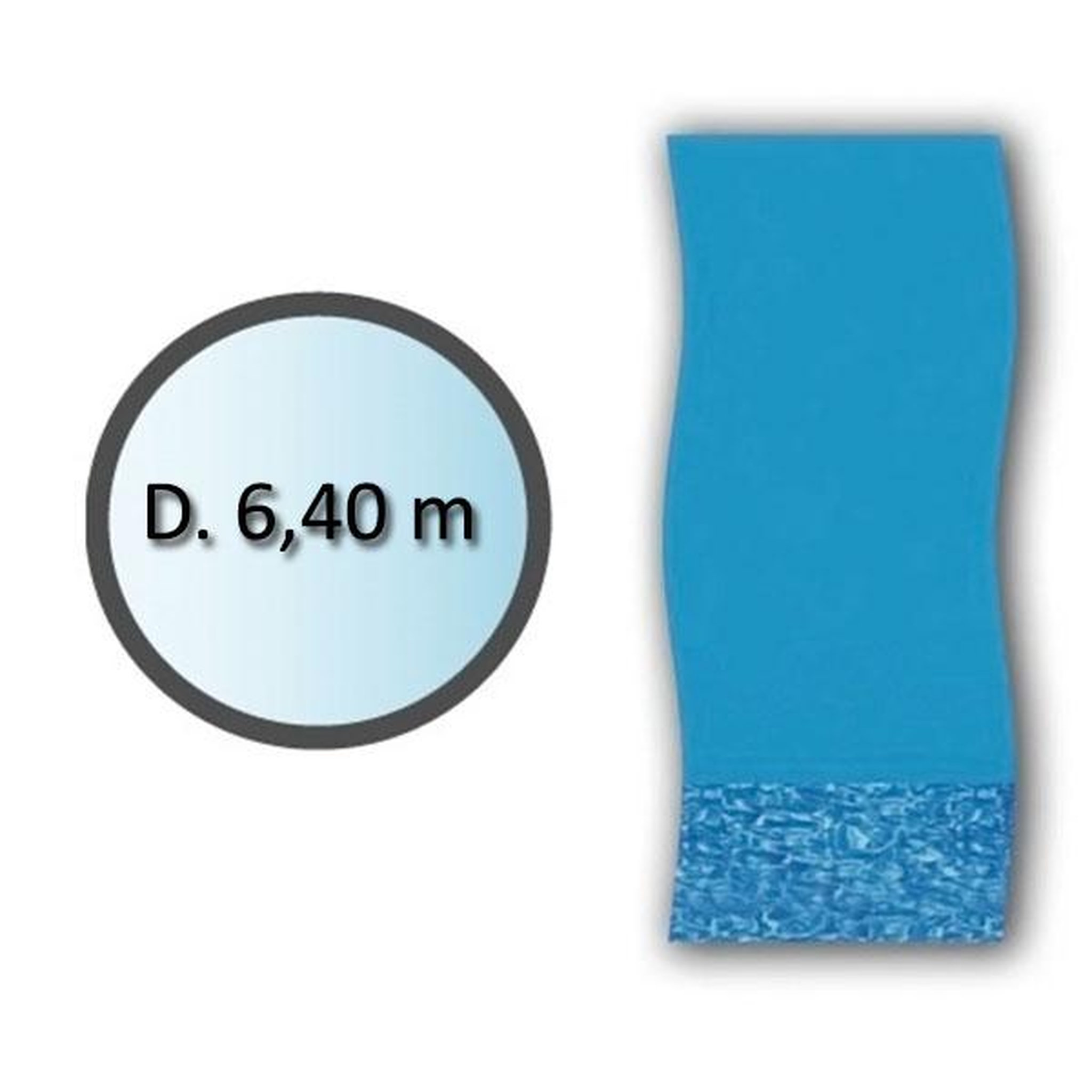 Swimline Liner swirl forme ronde d.6.40m pour piscine hors sol - li2148sb