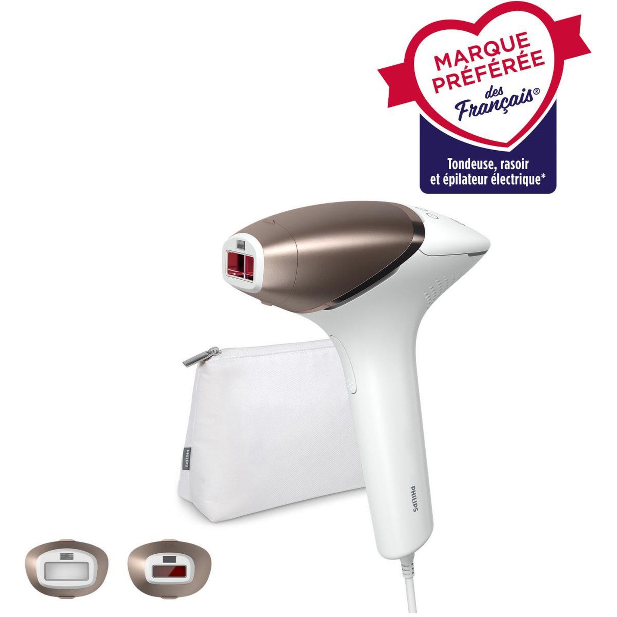 Voir la diapositive 2 : Philips Epilateur lumière pulsée bri945/00 lumea prestige