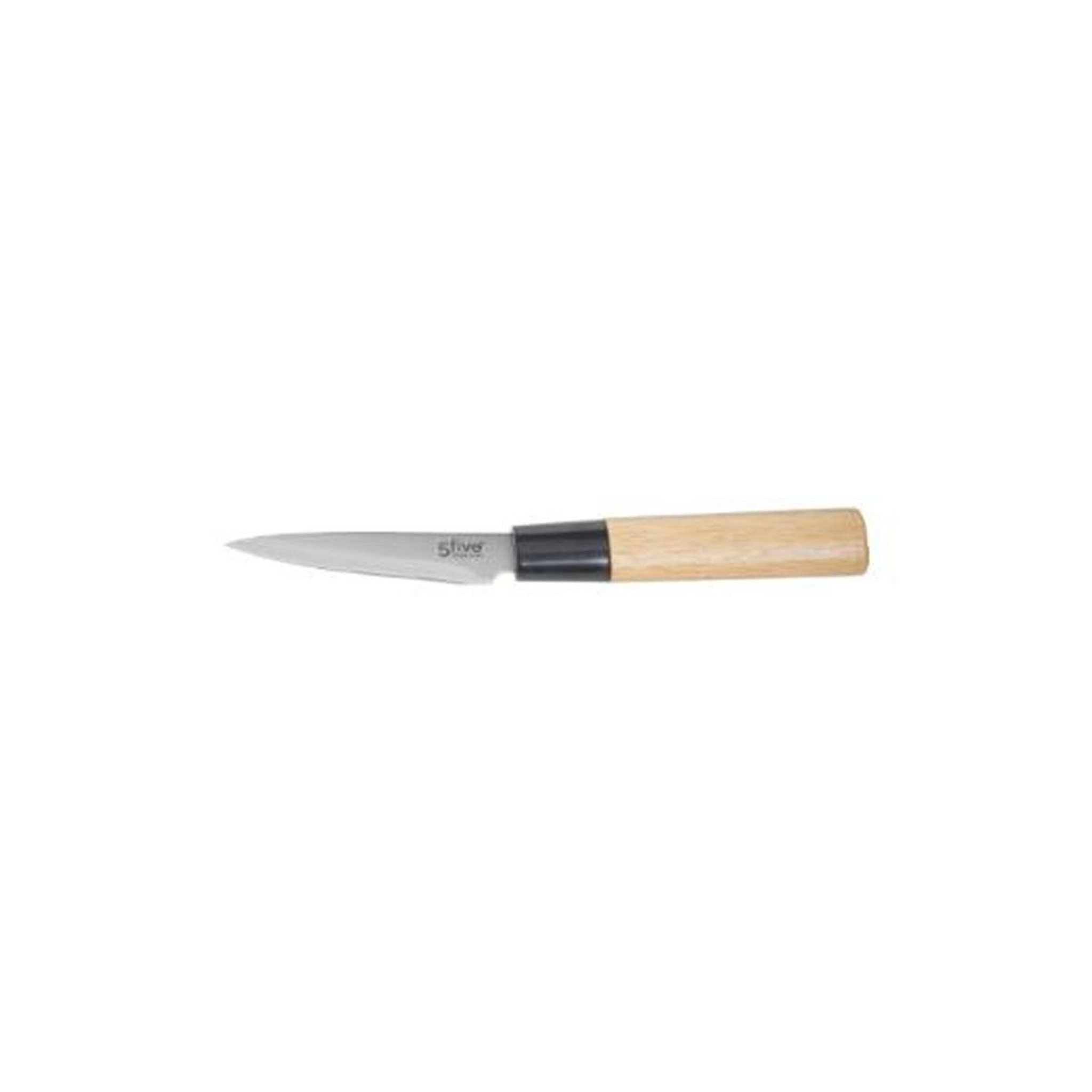 Voir la diapositive 2 : FIVE Couteau d'Office en Bambou  Java  20cm Naturel