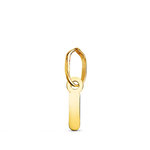 L'ATELIER D'AZUR Pendentif Or 18 Carats 750 Jaune - Initiale Lettre  I  - Chaine Offerte