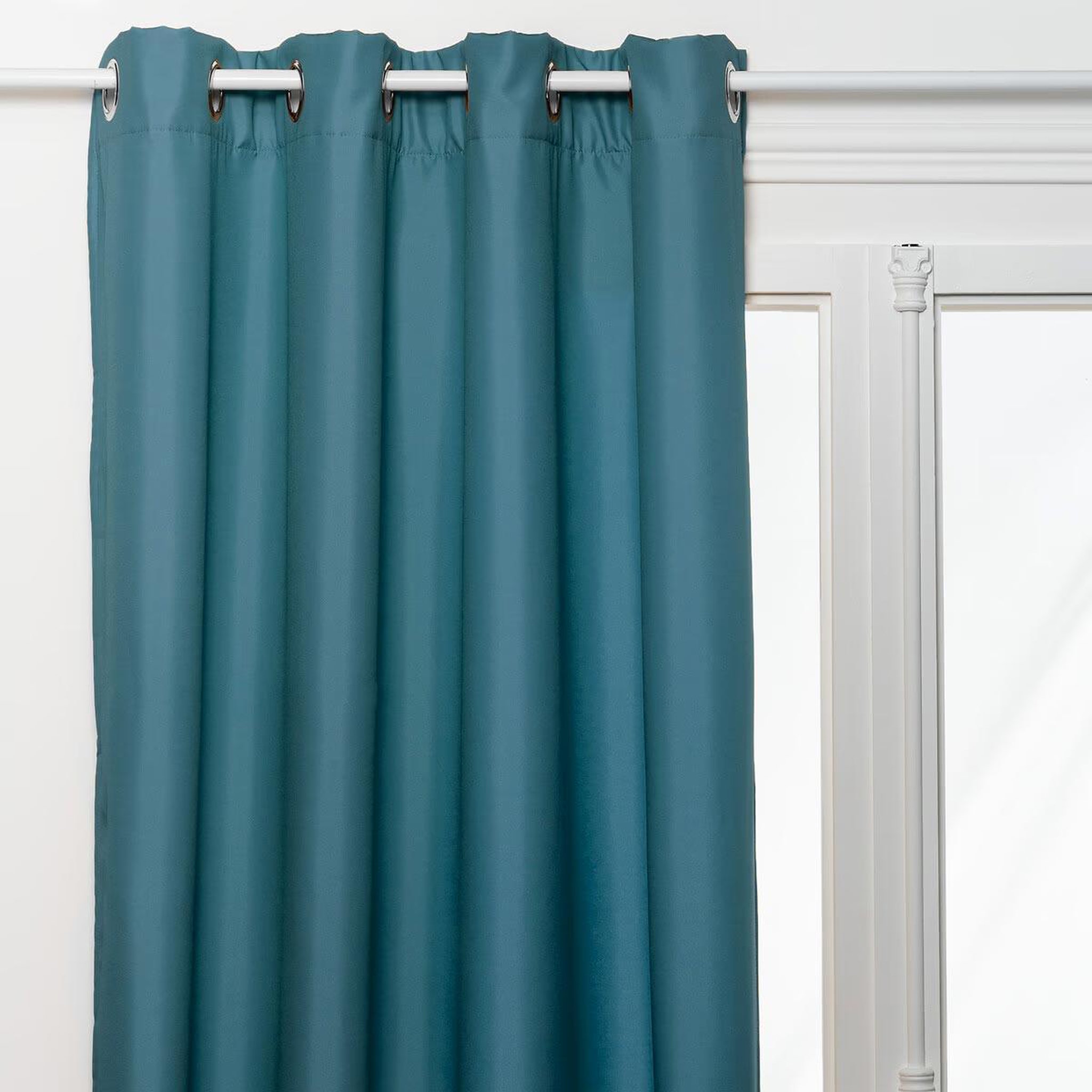 ATMOSPHERA Rideau isolant à œillets  eliat  140x260cm bleu égéen