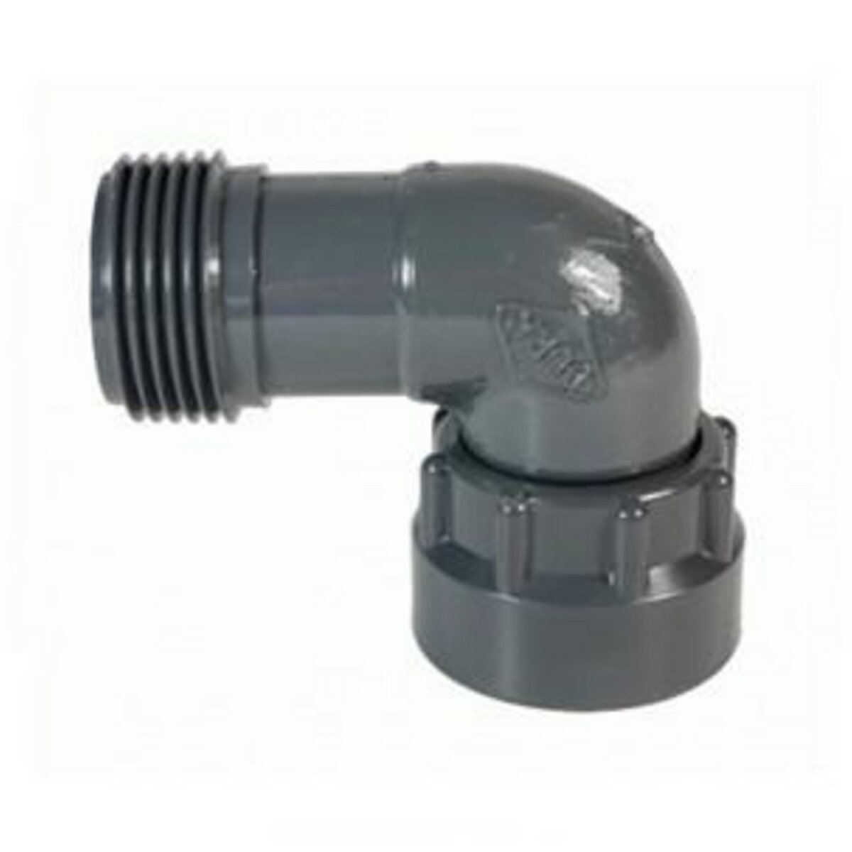 CENTRALE BRICO Coude union PVC - 1  Mâle x 1  Femelle