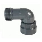 CENTRALE BRICO Coude union PVC - 1  Mâle x 1  Femelle