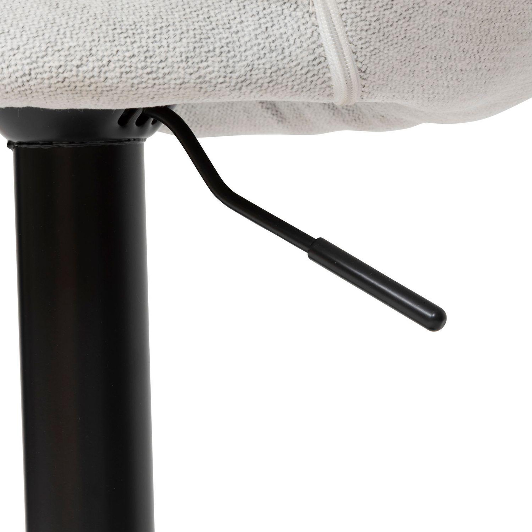 Voir la diapositive 3 : TOILINUX Lot de 2 chaises de bar en tissu SACHA