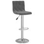 Voir la diapositive 3 : VIDAXL Tabourets de bar lot de 2 gris fonce velours