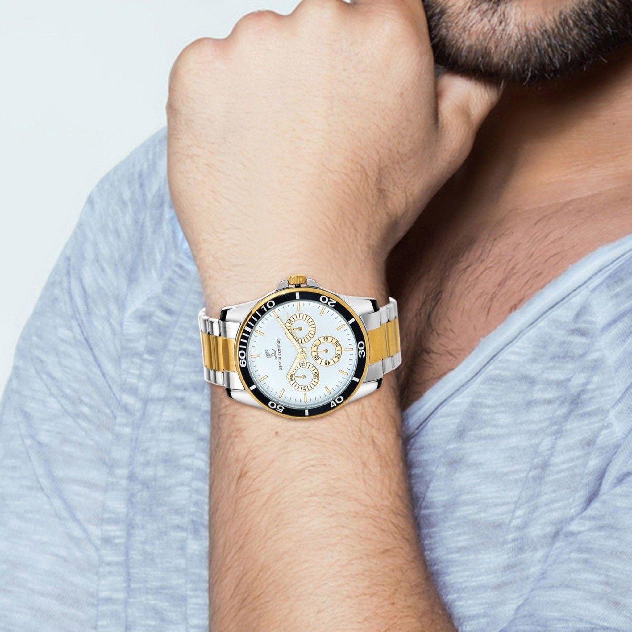 Voir la diapositive 2 : SC CRYSTAL Montre homme quartz par Pascal Szerman