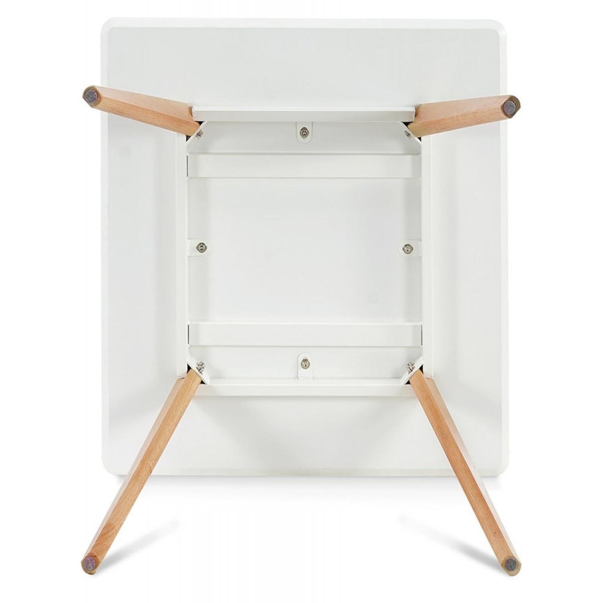 Paris Prix Table à Manger Carrée  Terrie  80cm Blanc