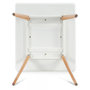 Voir la diapositive 3 : Paris Prix Table à Manger Carrée  Terrie  80cm Blanc