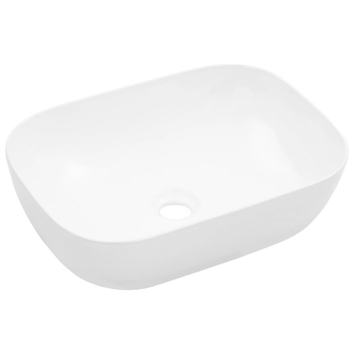 VIDAXL Lavabo 45,5x32x13 cm Ceramique Blanc