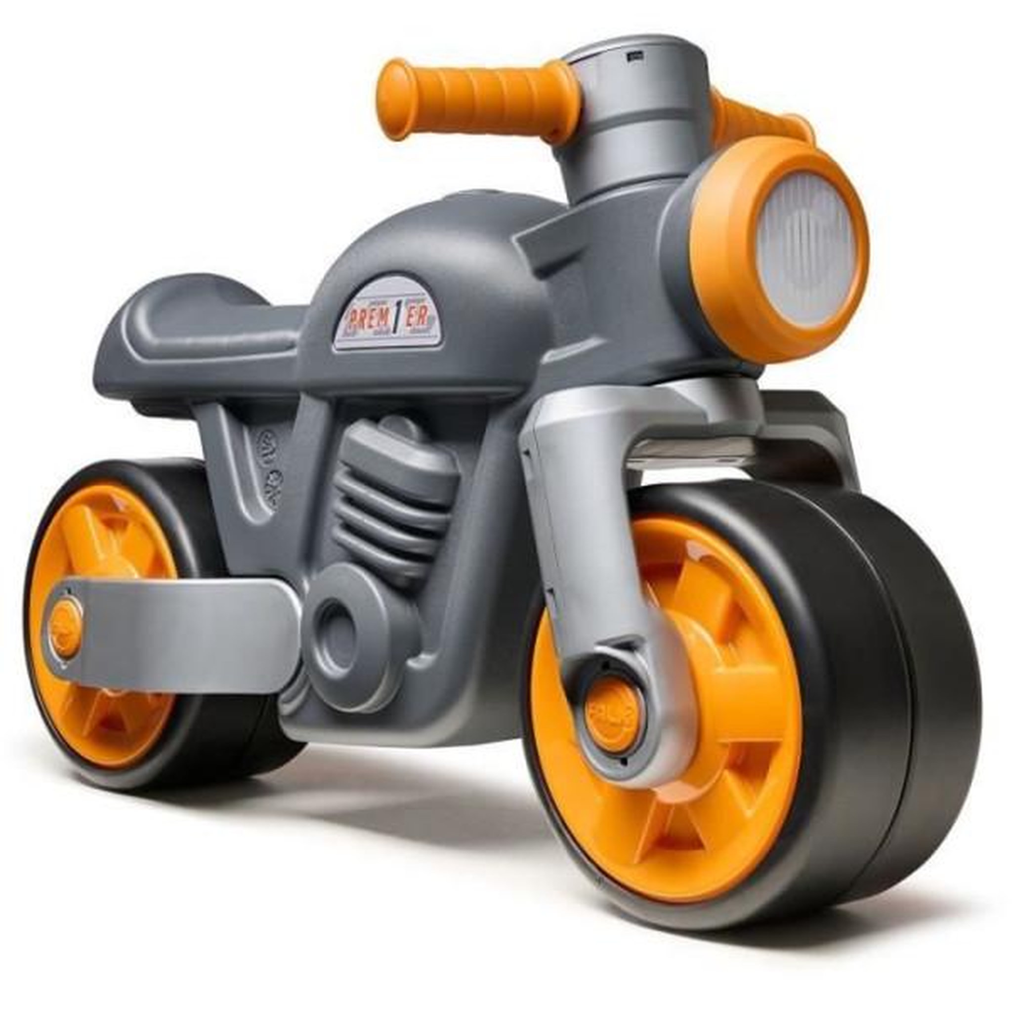 FALK Draisienne Velo  Moto Premier - FALK - Avec roues silencieuses - Gris - 75% Plastique Recyclé - 100% Fabriqué en France - Des 12 mo