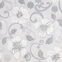 Voir la diapositive 2 : VIDAXL Papier peint 3D motif de fleur gris 10x0,53 m non tisse