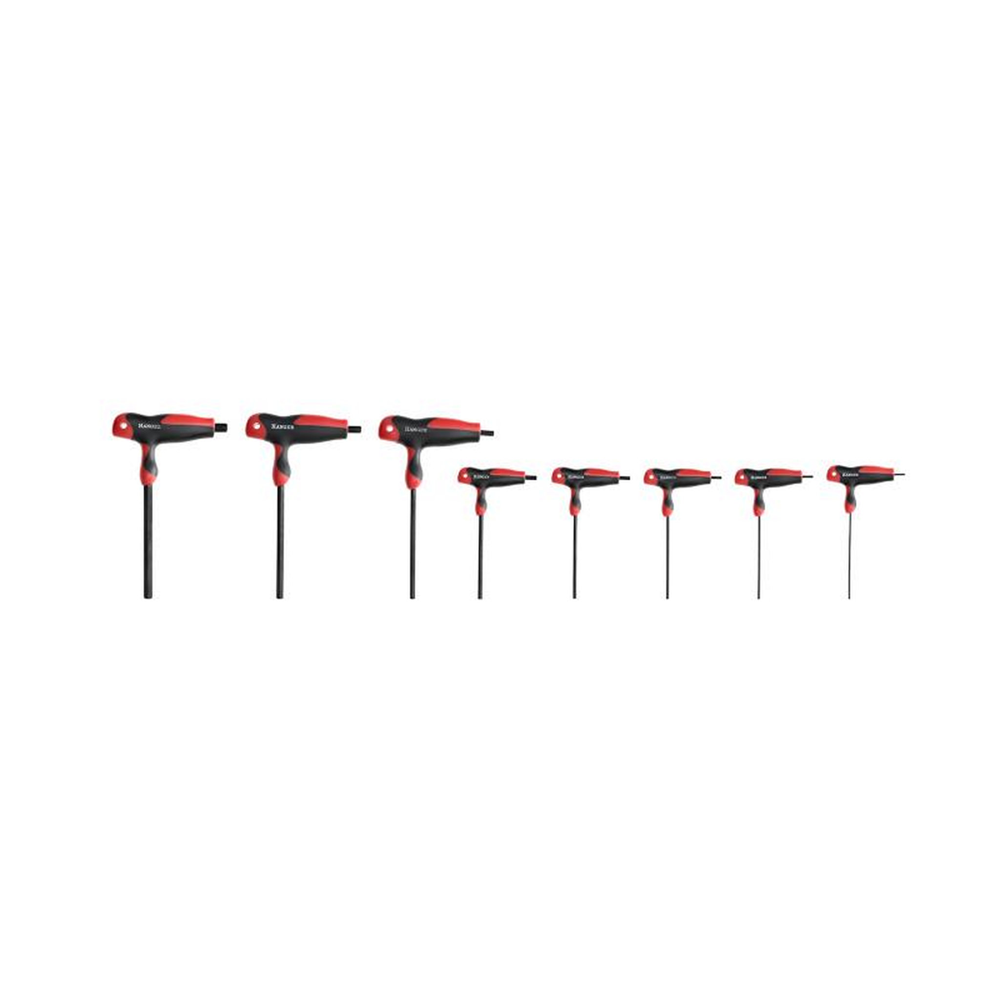 Voir la diapositive 2 : Shiny Hanger Jeu de 8 clés mâles 6 pans tête emmanchées en T HANGER 250190