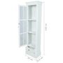 Voir la diapositive 6 : VIDAXL Meuble de bibliotheque avec 3 etageres Blanc Bois