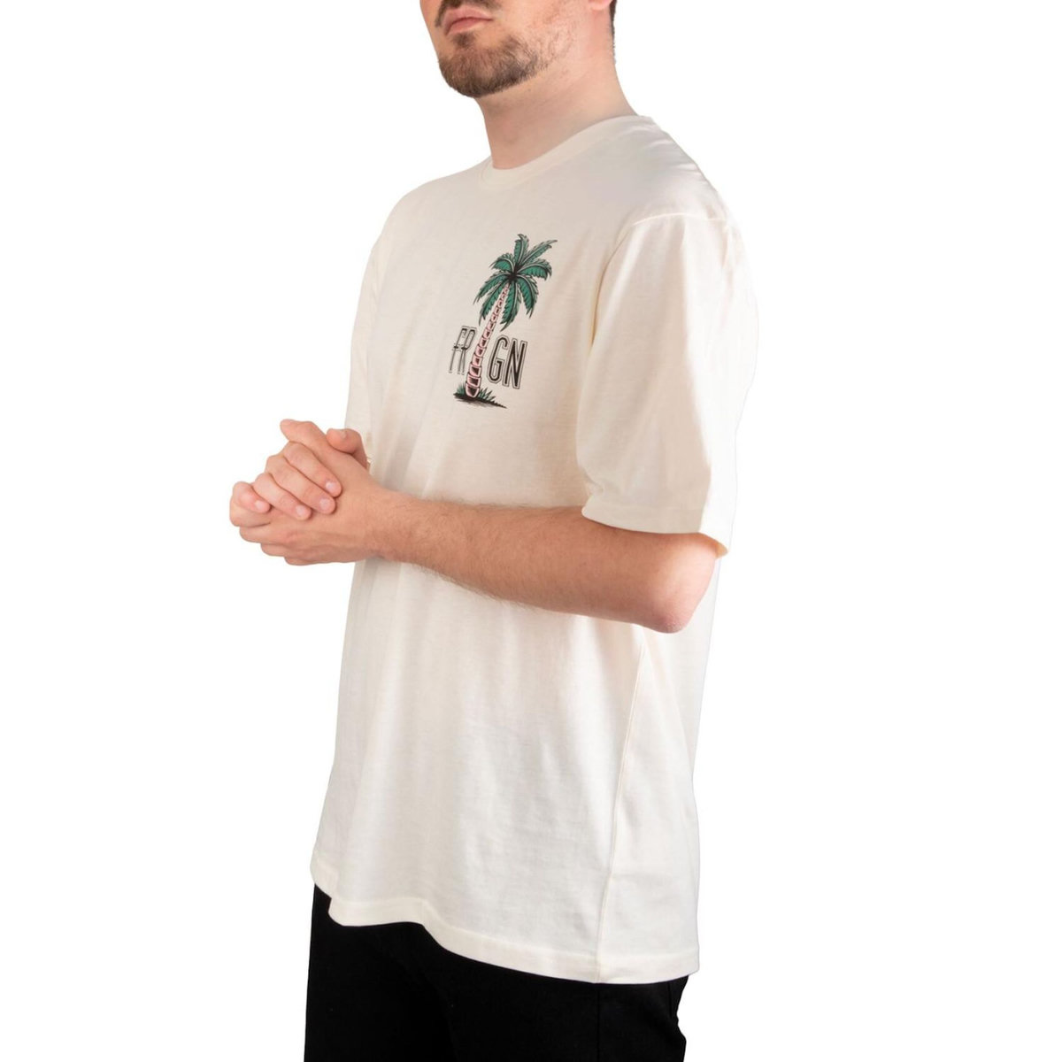 FREEGUN T-shirt homme en jersey 140GSM imprimé devant et dos Vibes