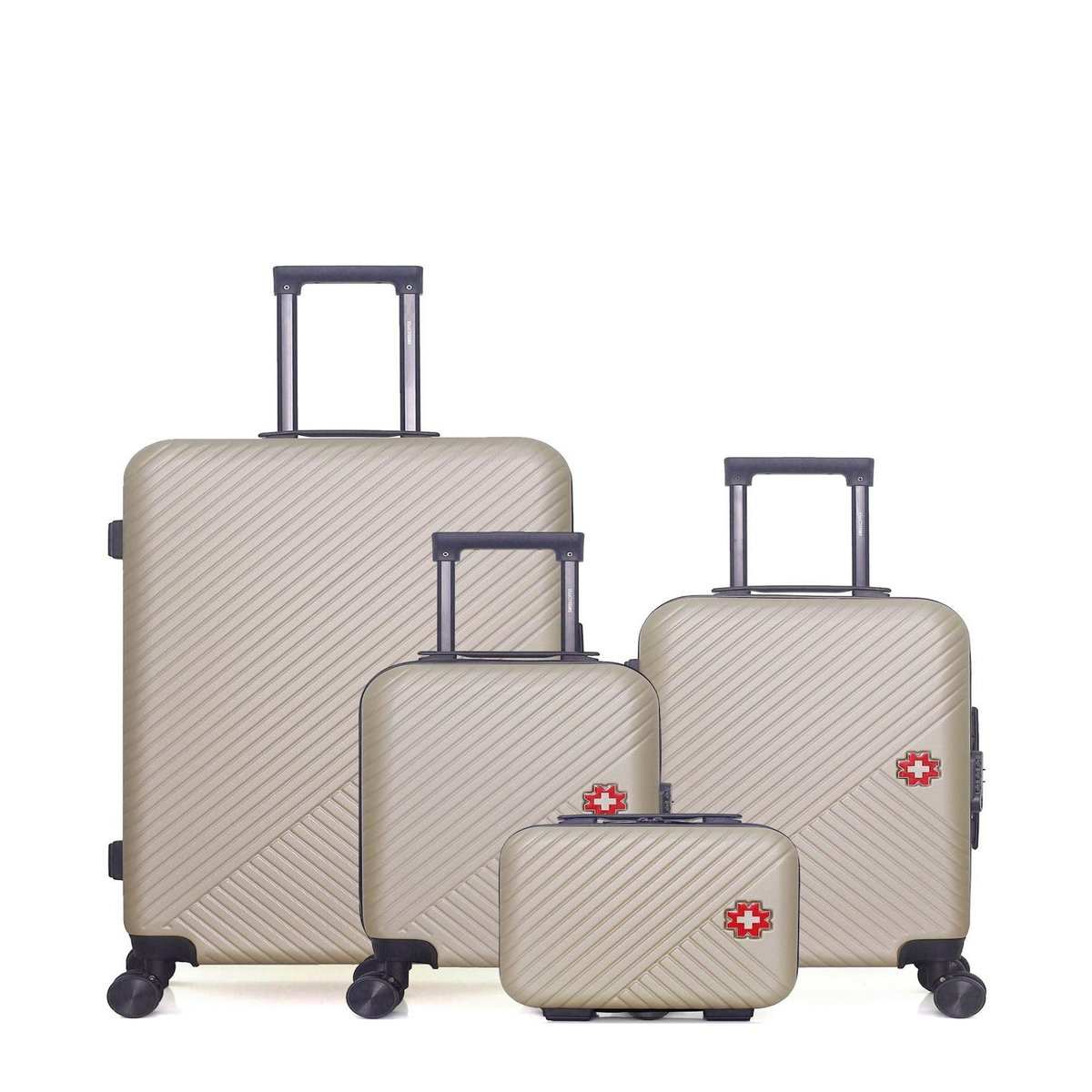 SWISS KOPPER SWISS KOPPER - LOT DE 4 - Valises grand format, cabine, cabine XXS et vanity SPIEZ