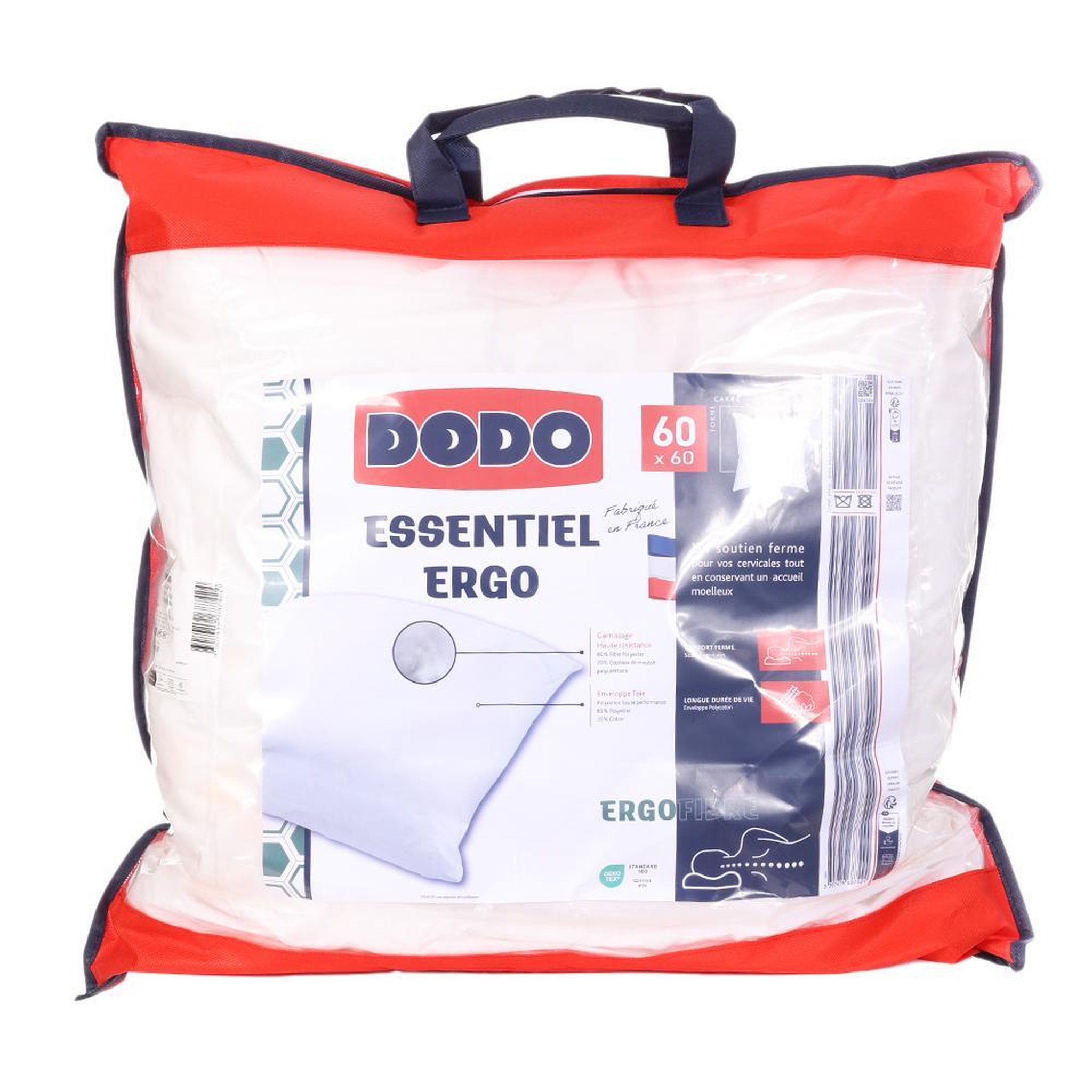 DODO Oreiller Synthétique Essentiel Ergo  Dodo  x. Coloris disponibles : Blanc