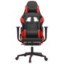 Voir la diapositive 4 : VIDAXL Chaise de jeu de massage avec repose-pied Noir&Rouge Similicuir
