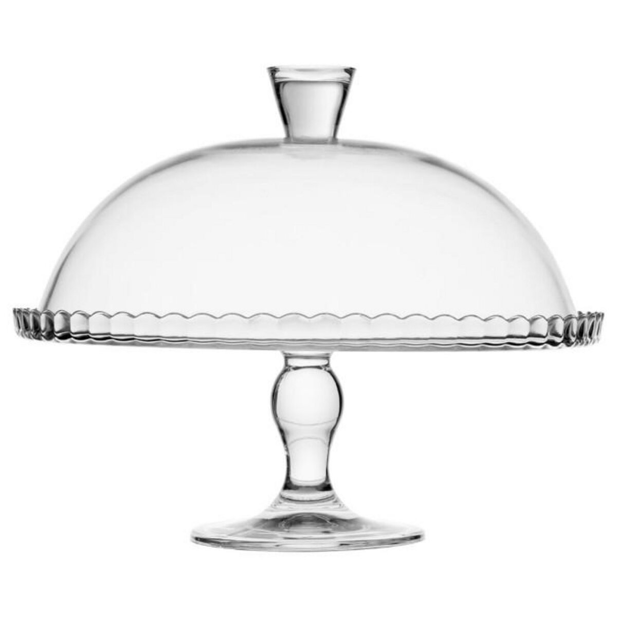 SECRET DE GOURMET Présentoir à Gâteau Avec Cloche  Lara  32cm Transparent
