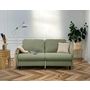 Voir la diapositive 2 : BEST MOBILIER Cosmos - canapé 3 places convertible express couchage quotidien 140 cm matelas 11 cm en tissu