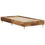 Voir la diapositive 4 : VIDAXL Cadre de lit sans matelas vieux bois 100x200 cm bois ingenierie