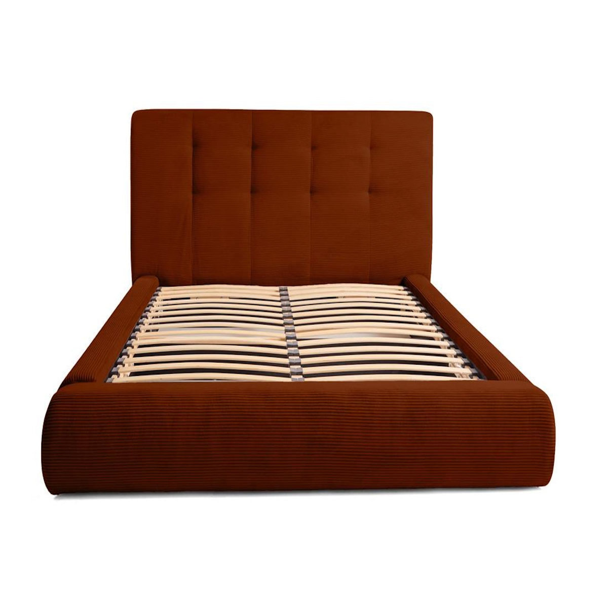 LISA DESIGN Onyx - lit coffre - 180x200 cm - en velours côtelé - sommier inclus