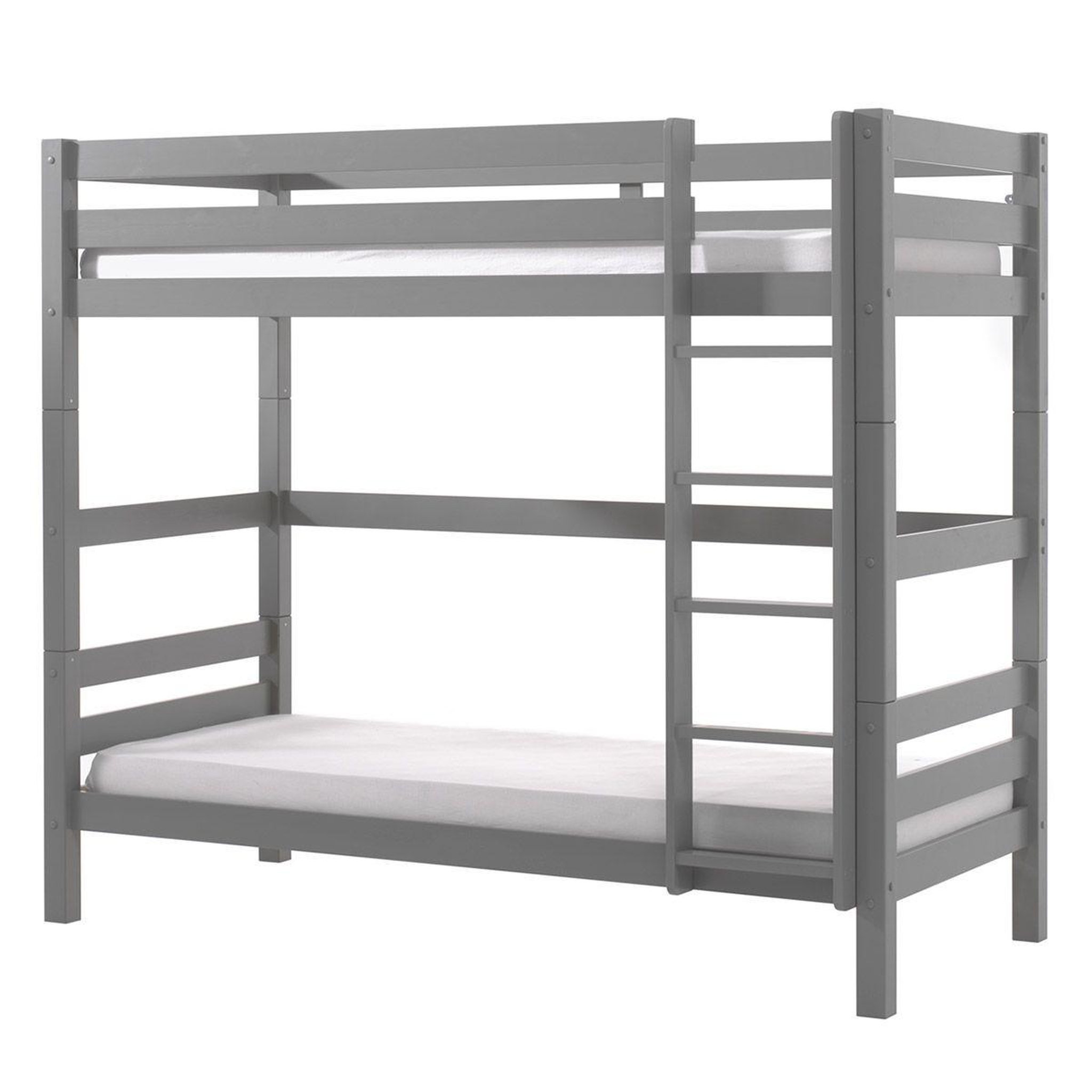 Paris Prix Lit enfant superposé haut  pino  90x200cm gris