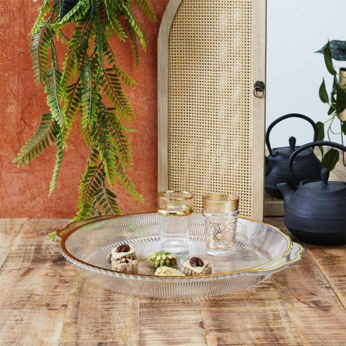 Paris Prix Plateau de Service Design  Mirage  38cm Transparent