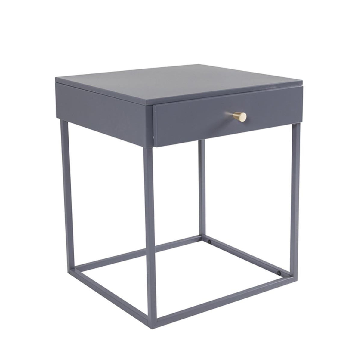 Paris Prix Table de Chevet 1 Tiroir  Bakal  50cm Gris
