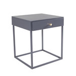 Paris Prix Table de Chevet 1 Tiroir  Bakal  50cm Gris