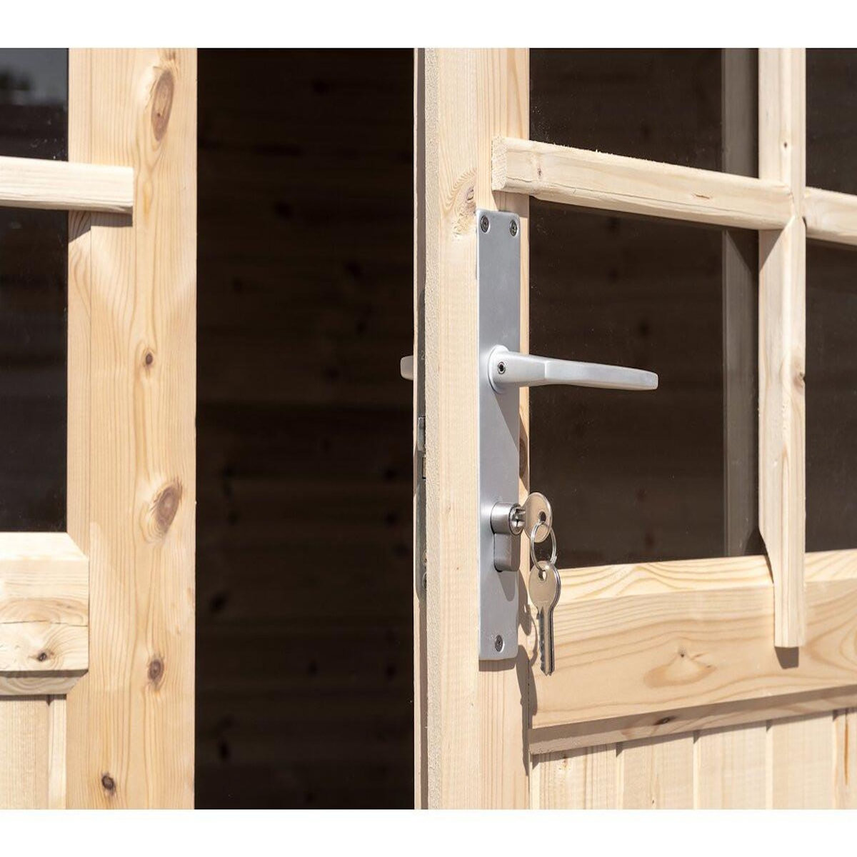 Habitat et Jardin Abri de jardin bois  Alex  - 20.20 m² - 4.80 x 4.00 x 2.39 m - 28 mm