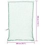 Voir la diapositive 6 : VIDAXL Filet pour remorque avec corde elastique vert 3x2 m PP