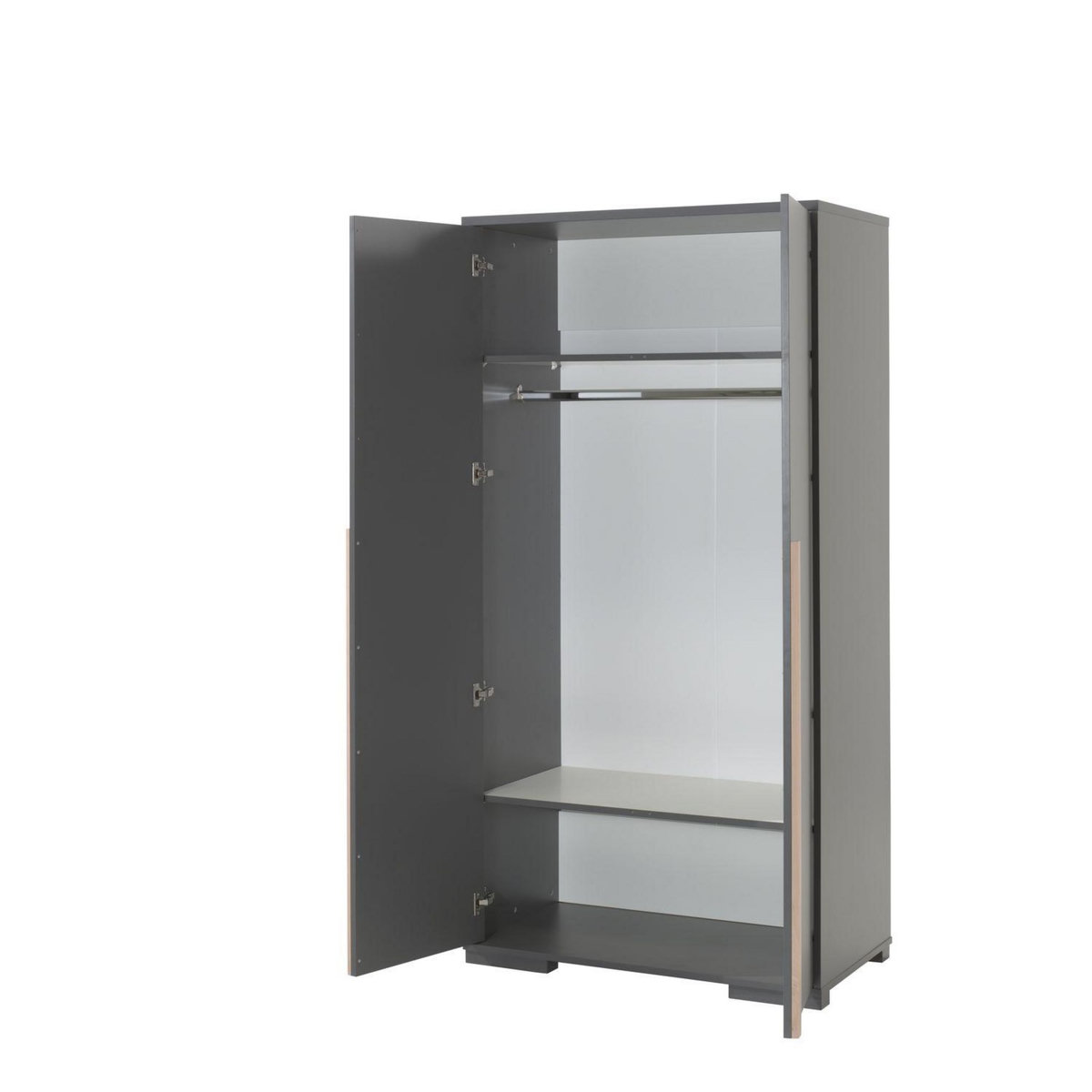 Armoire 2 portes avec penderie AIMY