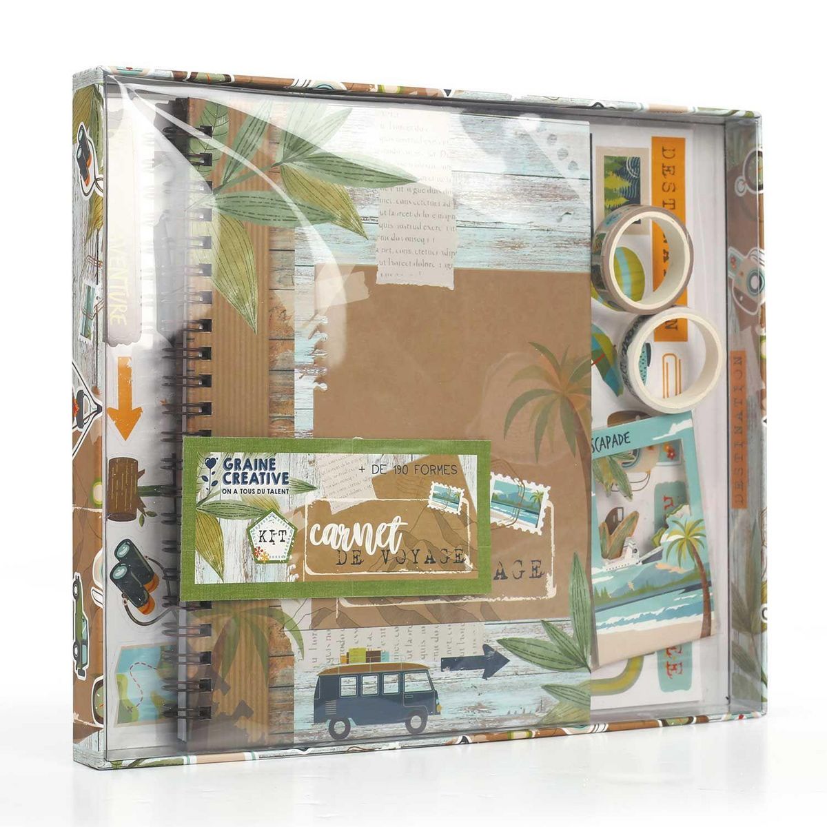 Graine créative Kit carnet de voyage scrapbooking