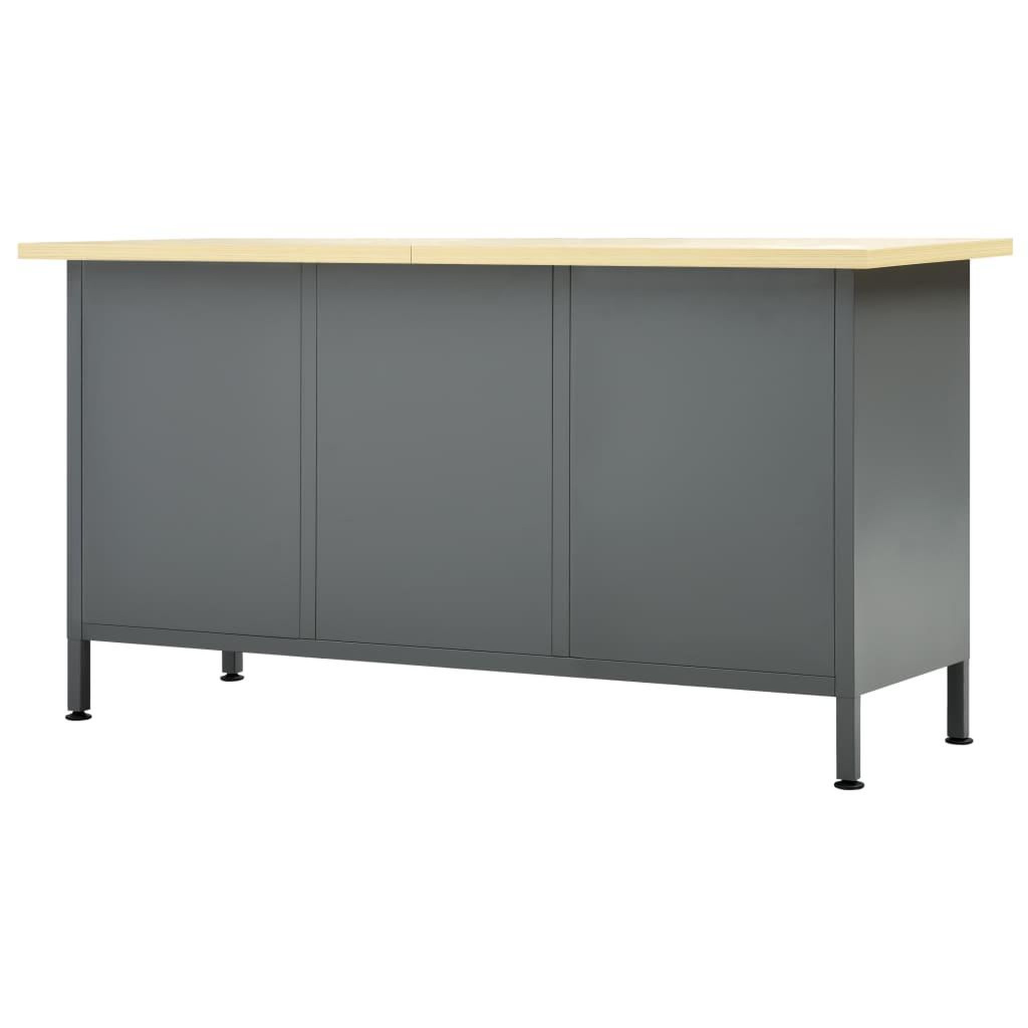 Voir la diapositive 5 : VIDAXL Etabli Noir 160x60x85 cm Acier