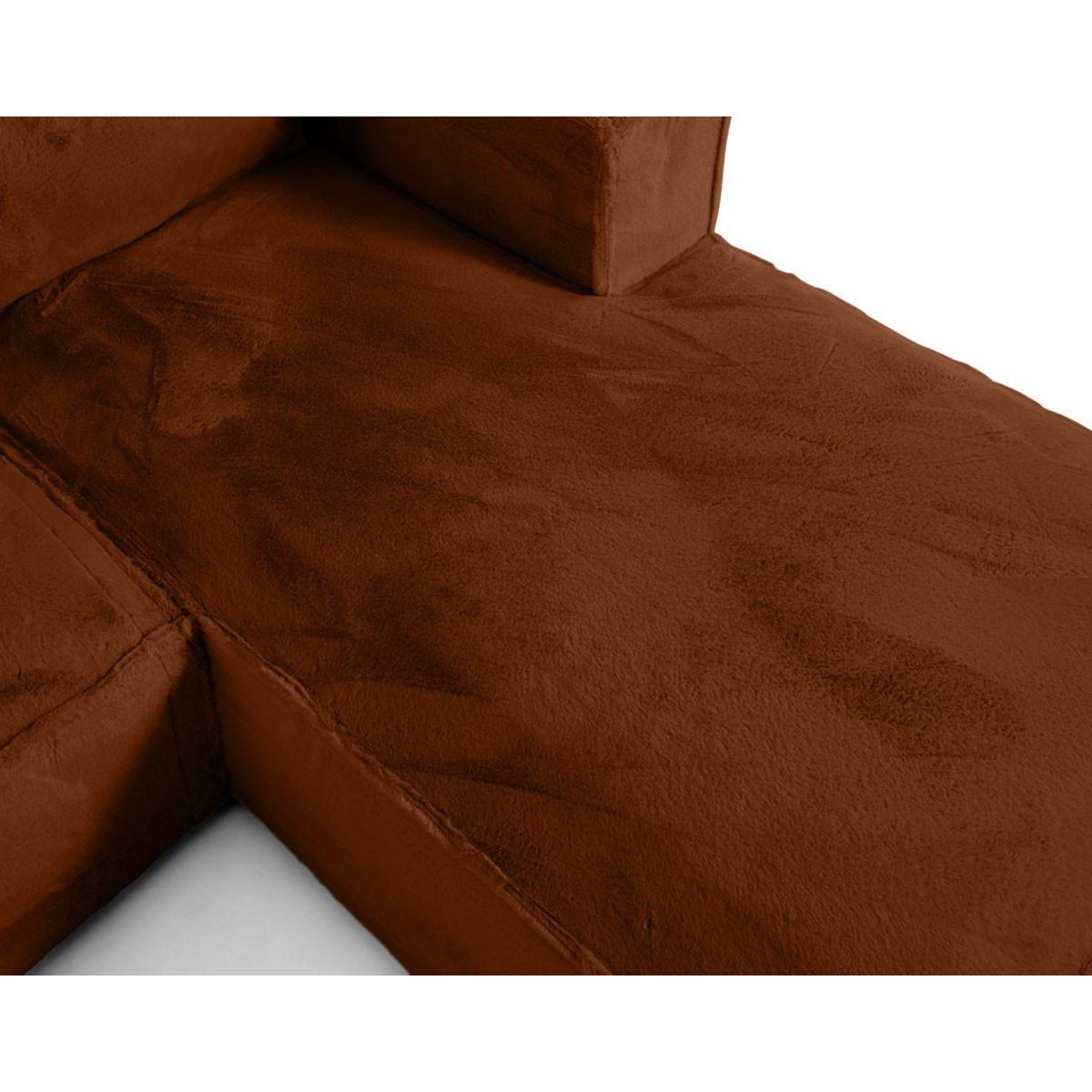 LISA DESIGN Stella - canapé d'angle droit - 4 places - en fausse fourrure