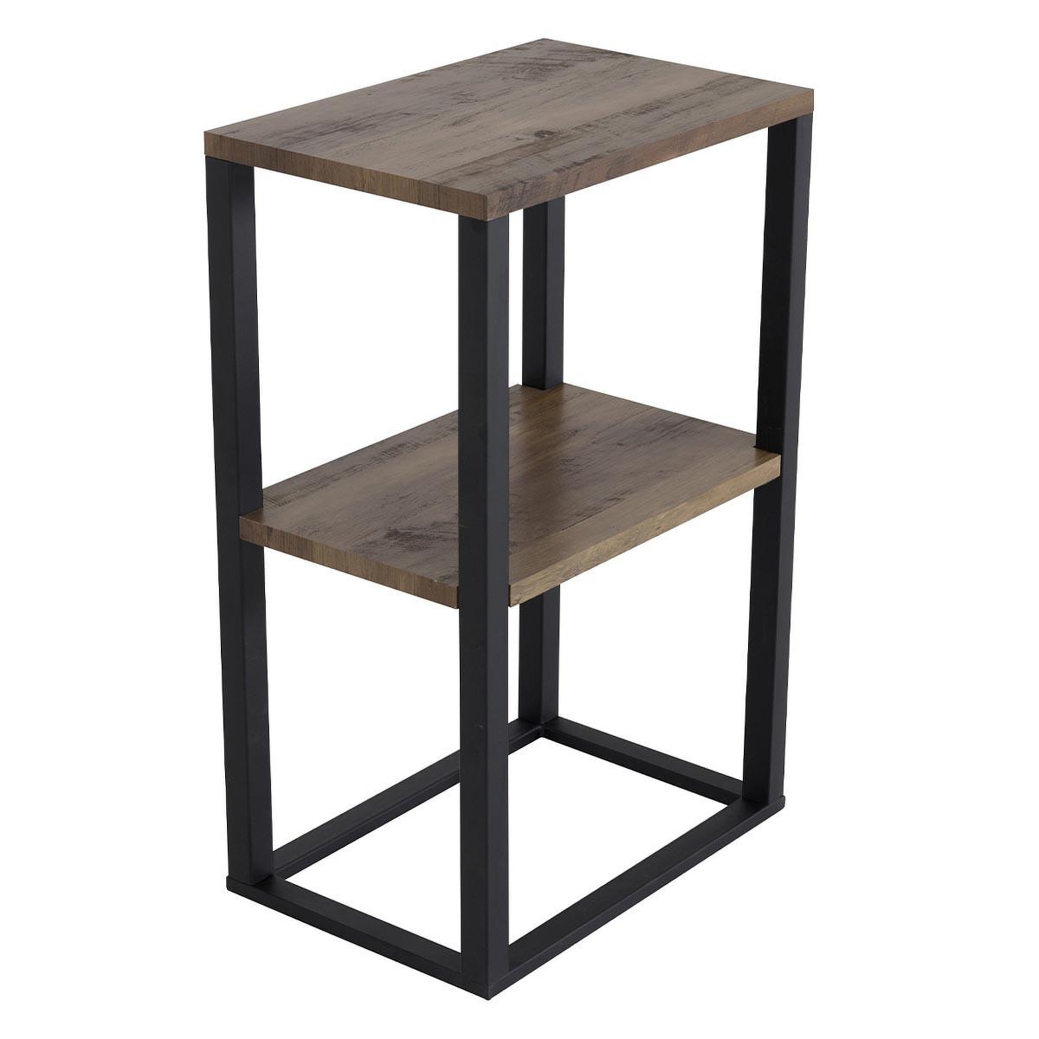Paris Prix Table de chevet double  rise  70cm naturel & noir