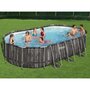 BESTWAY Bestway Ensemble de piscine ovale Power Steel 488x305x107 cm