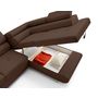 Voir la diapositive 6 : LISA DESIGN Zaria - canapé d'angle droit 5 places convertible avec coffre et têtières en simili