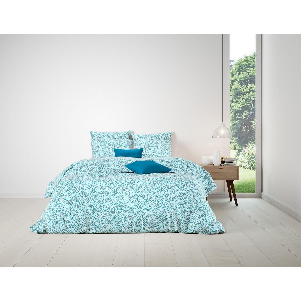 Home collection Parure housse de couette coton 57 fils cheetah