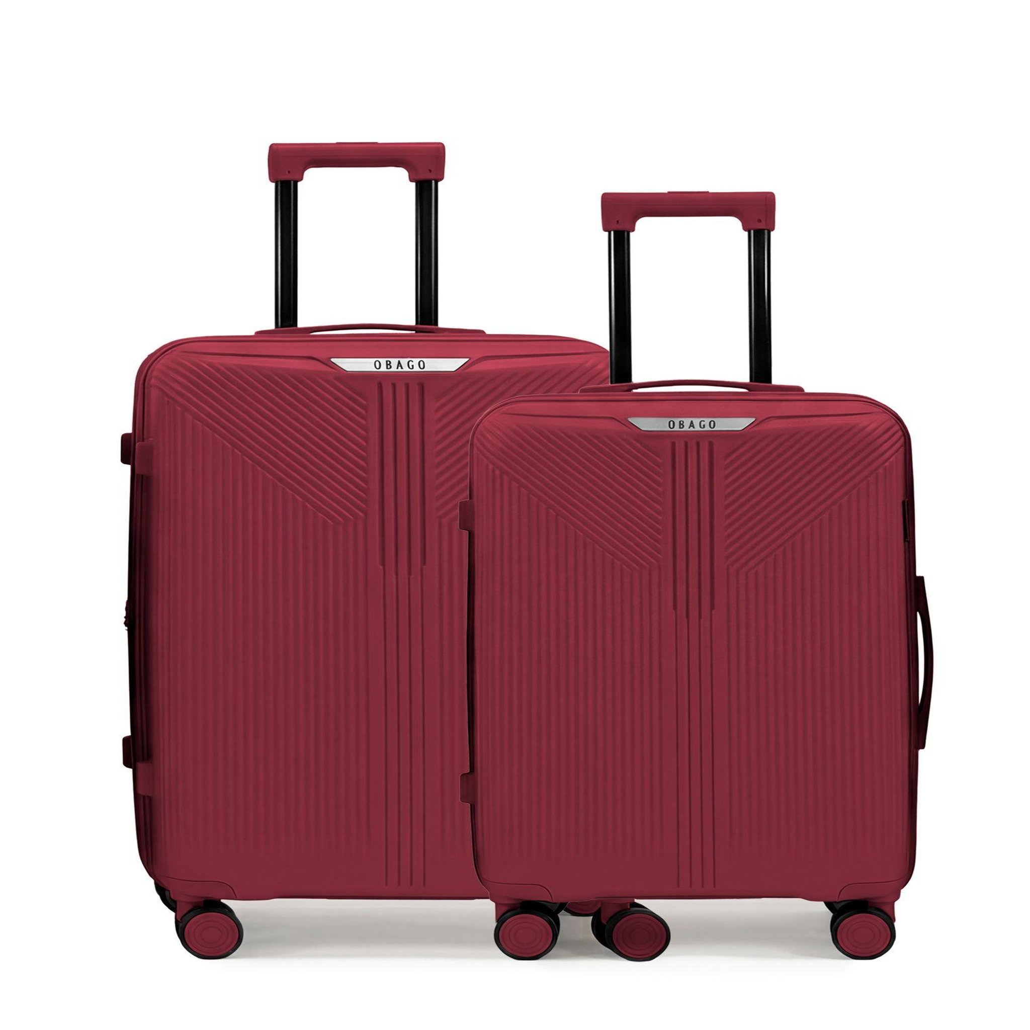 OBAGO Lot de 2 Valises Rigides Grand Format et Taille Moyenne ERIDAN
