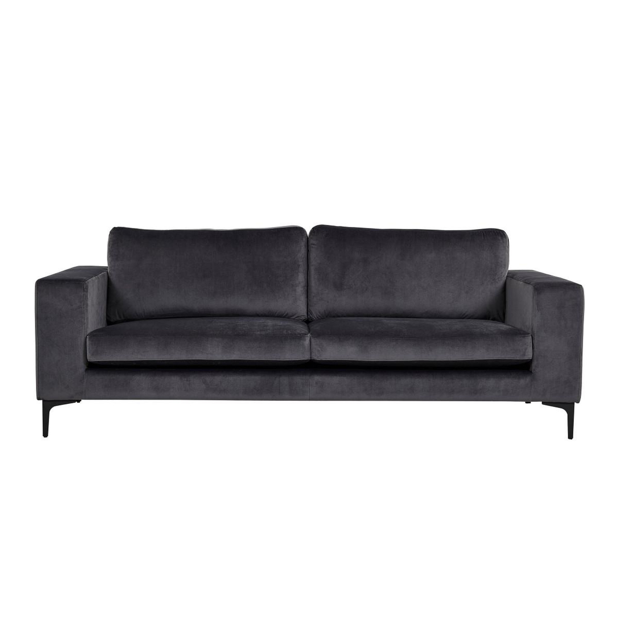 Voir la diapositive 2 : Paris Prix Canapé 3 places en velours  bolero  215cm gris